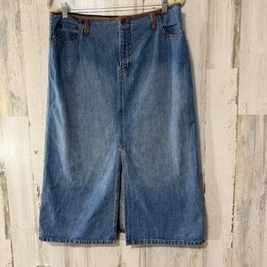 Route 66 Vintage Classic Blue Denim Skirt
